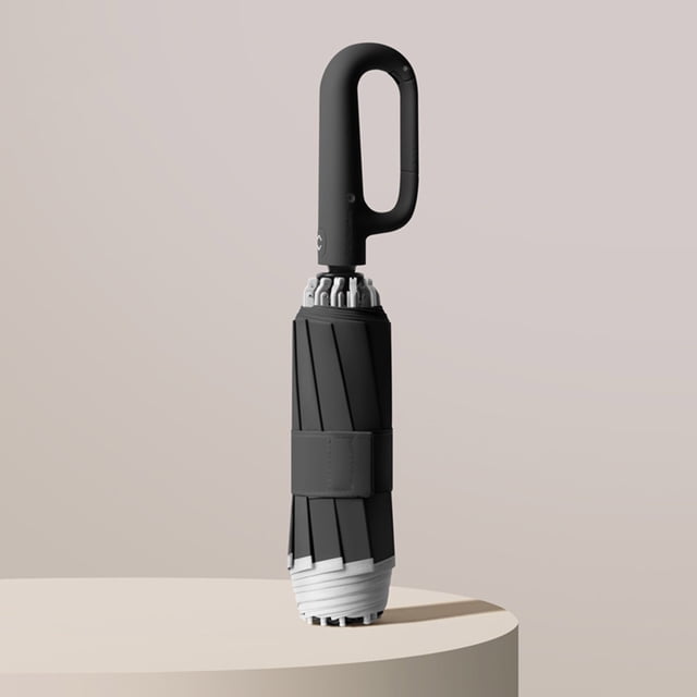 Ring Buckle Umbrella Reflective Strip Sturdy Windproof Travel Portable Reverse Automatic Umbrella Compact Folding Travel Umbrella Ring Buckle Fully Automatic Umbrella