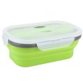 thumbnail image 2 of Contenedor de almacenamiento de alimentos, fiambrera plegable portátil de silicona de 800ml, fiambrera portátil, rendimiento probado, 2 of 8