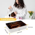 thumbnail image 5 of Halloween PU Leather Necklace Organizer Jewelry Boxes Display Case with Removable Compartment, Portable, 5 of 6