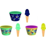 Stitch Ice Cream Bowl & Spoon - Green/Blue
