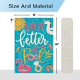 thumbnail image 6 of Life is Better at the Pool Garden Flag Summer Pool Garden Flag 12.5x18 Double Sided Vertical Burlap Farmhouse Yard Flag Summer Seasonal Outdoor Decor, 6 of 6