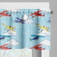 thumbnail image 5 of Ambesonne Vintage Airplane Valance & Curtain, Sketch Planes, 55"x24", Multicolor, 5 of 6