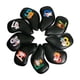 thumbnail image 4 of Cubierta de cabeza de hierros de golf Soledad 9 Unids PU cuero Impermeable negro, 4 of 10