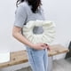 thumbnail image 5 of Moda mujer PU redondo plisado bajo el brazo bolso Casual pequeños bolsos (blanco) Likrtyny Para estrenar, 5 of 9
