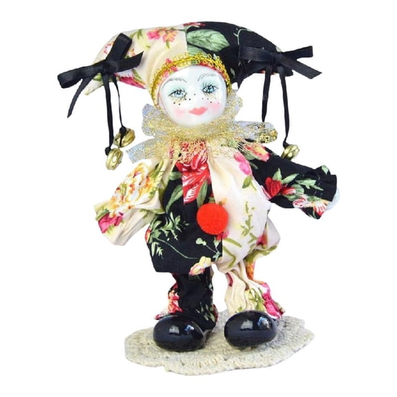 Lovely Porcelain Triangel Doll in Brocade Clothes For Valentine for Living Room and Bedroom Decors