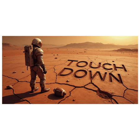 Vintage Style Football Themed Banner Touch Down Sign Party Decorations Backdrop for Football Parties Sports Events Fan Gatherings Photo Booths