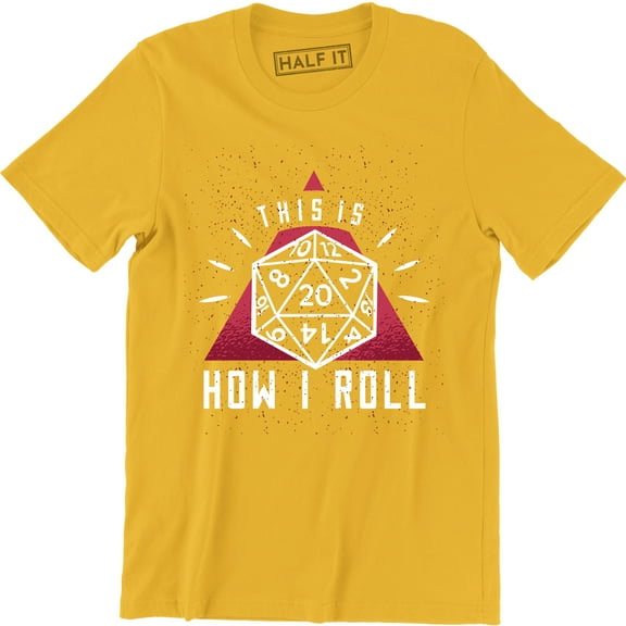 This is how i ROLL Dragons Rpg Dice Nerd Geeky Geek Game Board T-Shirt
