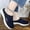 Navy, variant on Orthopedic Shoes for Women, Mesh Backless Mules, Slip-On Breathable Slippers with Arch Support for Summer Wear Purple