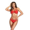 thumbnail image 4 of HUPOM Satin Panties Underwear Bikini Casual None Seamless Waistband Red XL, 4 of 9