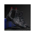thumbnail image 4 of Men TAYNO Chelsea Chukka Micro Suede Soft Comfortable Boot Victorian Black Gray, 4 of 7