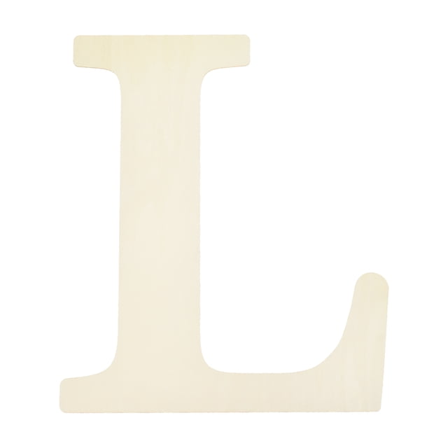 15 Inch Wooden Letter,Large Blank Unfinished Wooden Alphabet Letters for Crafts, DIY Projects, Birthday, Party(Letter L)