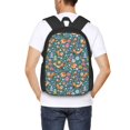 thumbnail image 6 of Vsdgher Foxes and Birds in Forest Print Backpack for Women Men School Bookbag with Laptop Compartment for College Work Travel, Simple Fashion Casual Daypack, Fit 15" Laptop, 6 of 8