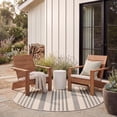 thumbnail image 3 of Safavieh Courtyard Caroline Striped Indoor/Outdoor Area Rug, Gray/Bone, 7'10" x 7'10" Round, 3 of 10