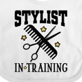 thumbnail image 4 of Inktastic Stylist in Training Girls Salon Girls Baby Bib, 4 of 4