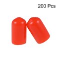 thumbnail image 2 of Uxcell Rubber End Caps Vinyl Round End Cap Cover Screw Thread Protectors for Screw 200Pcs Red 7mm, 2 of 4