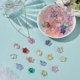 thumbnail image 4 of 120 piezas de dijes de vidrio, 3 estilos, colgantes de cristal con forma de estrella, corazón y mariposa., 4 of 9