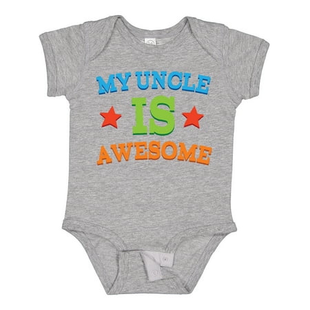 

Inktastic My Uncle is Awesome Gift Baby Boy or Baby Girl Bodysuit