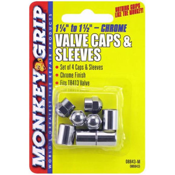 Bell Automotive Products 22-5-08843-M 8 Piece Chrome Cap & Sleeve