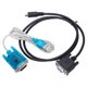 thumbnail image 1 of Línea adaptadora USB a 232 Cable Cable de comunicación PLC MD8 Puerto redondo dedicado negro, 1 of 14