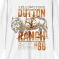 thumbnail image 2 of Yellowstone Ride Like It's Your Last Time Crew Neck Long Sleeve White Adult Tee-3XL, 2 of 7