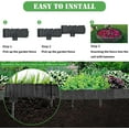 thumbnail image 6 of FRTDNE Garden Border Edging, 5.35 in x 9.95 in, Black Plastic, 20 Count, 6 of 7