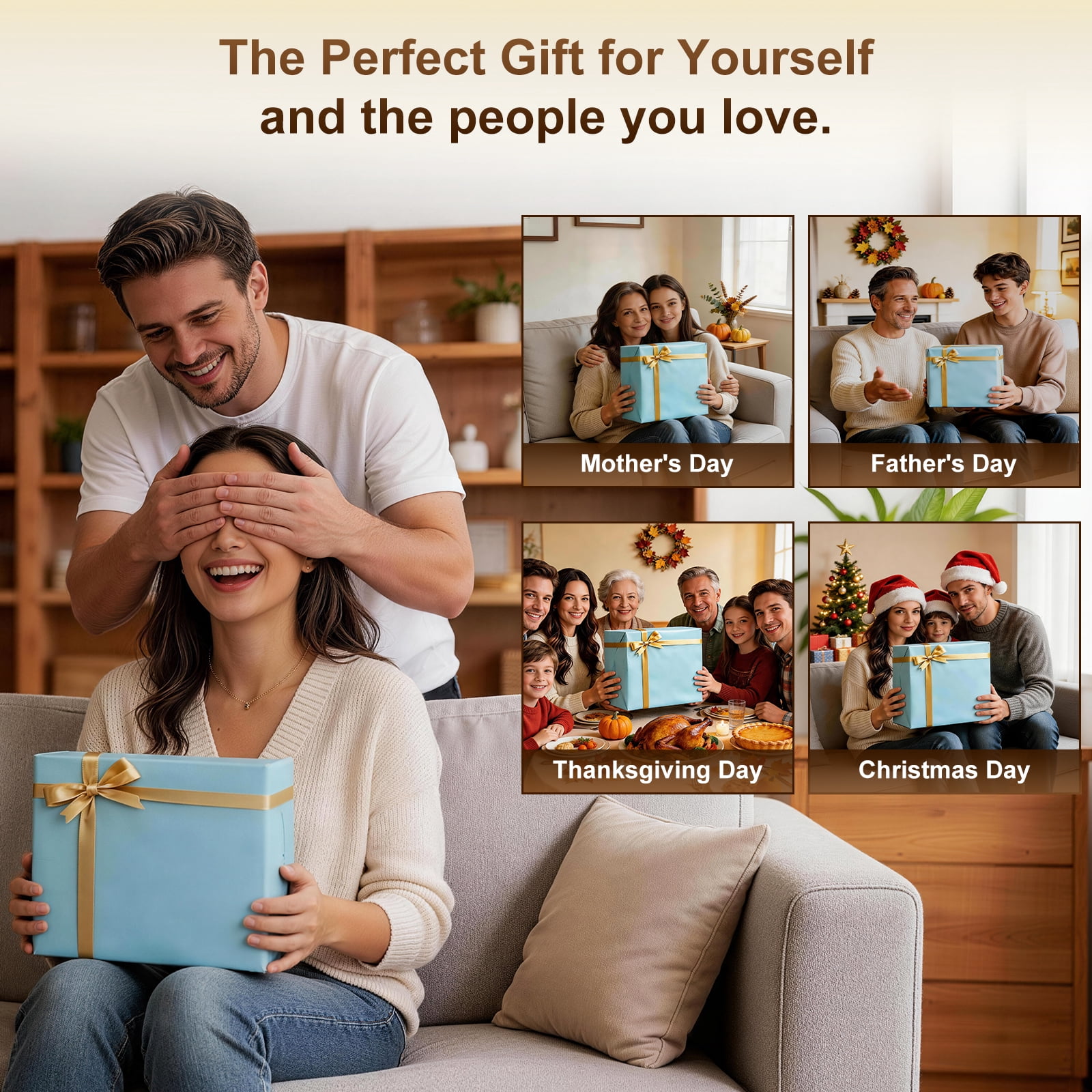 Arboleaf Cordless Shiatsu Back Massager with Heat, Game Day Relief for Soccer Fans – Deep Tissue Relief, Bluetooth App, Father's Day Gift