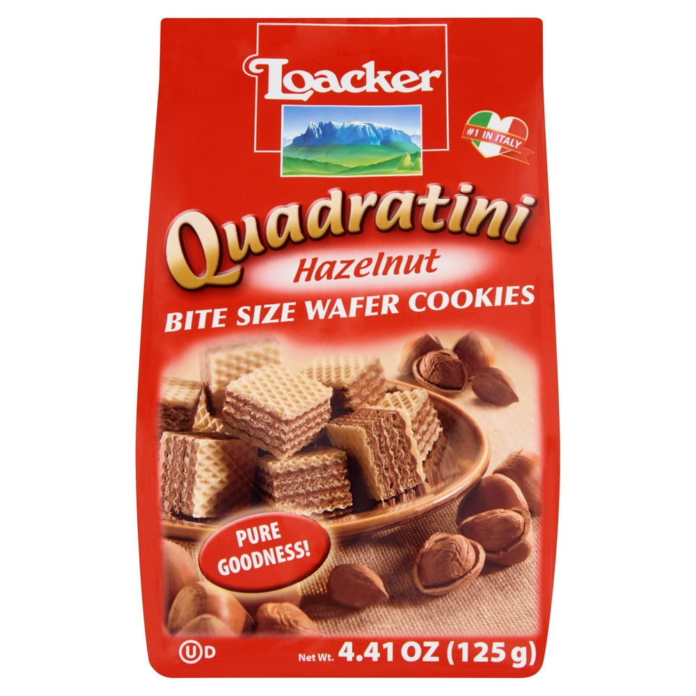 Loacker Wafer Qudrtni Hazlnt 125G,4.41 Oz (Pack Of 6)
