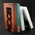 thumbnail image 5 of EGYMEN Metal Bookends, Stylish Desktop Book Holders for Organizing Books and Magazines, Durable Office Stand for Keeping Documents in Place(Black), 5 of 7