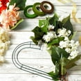 thumbnail image 4 of 2pcs Metal Wreath Rings Heart Wreath Wire Rings Florist Wreath Rings  with 20  Ties Home Deco Supplies DIY Crafts Wedding, 4 of 8