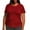 Red1, variant on Jalioing Plus Size T Shirt for Women Basic Short Sleeve Crew Neck Solid Color Tee Oversized Loose Summer Tops