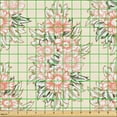 thumbnail image 2 of Ambesonne Floral Fabric by the Yard Upholstery, Romantic Daisy Gerbera Posy, 1 Yard, Beige Coral and Dark Tan, 2 of 5