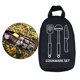 thumbnail image 5 of 36x21x6cm Utensilios Organizador de cubiertos Estuche de transporte Camping Picnic BBQ de desorden Soporte Bolsa de almacenamiento con múlt Negro Baoblaze Organizador de utensilios de cocina, 5 of 8