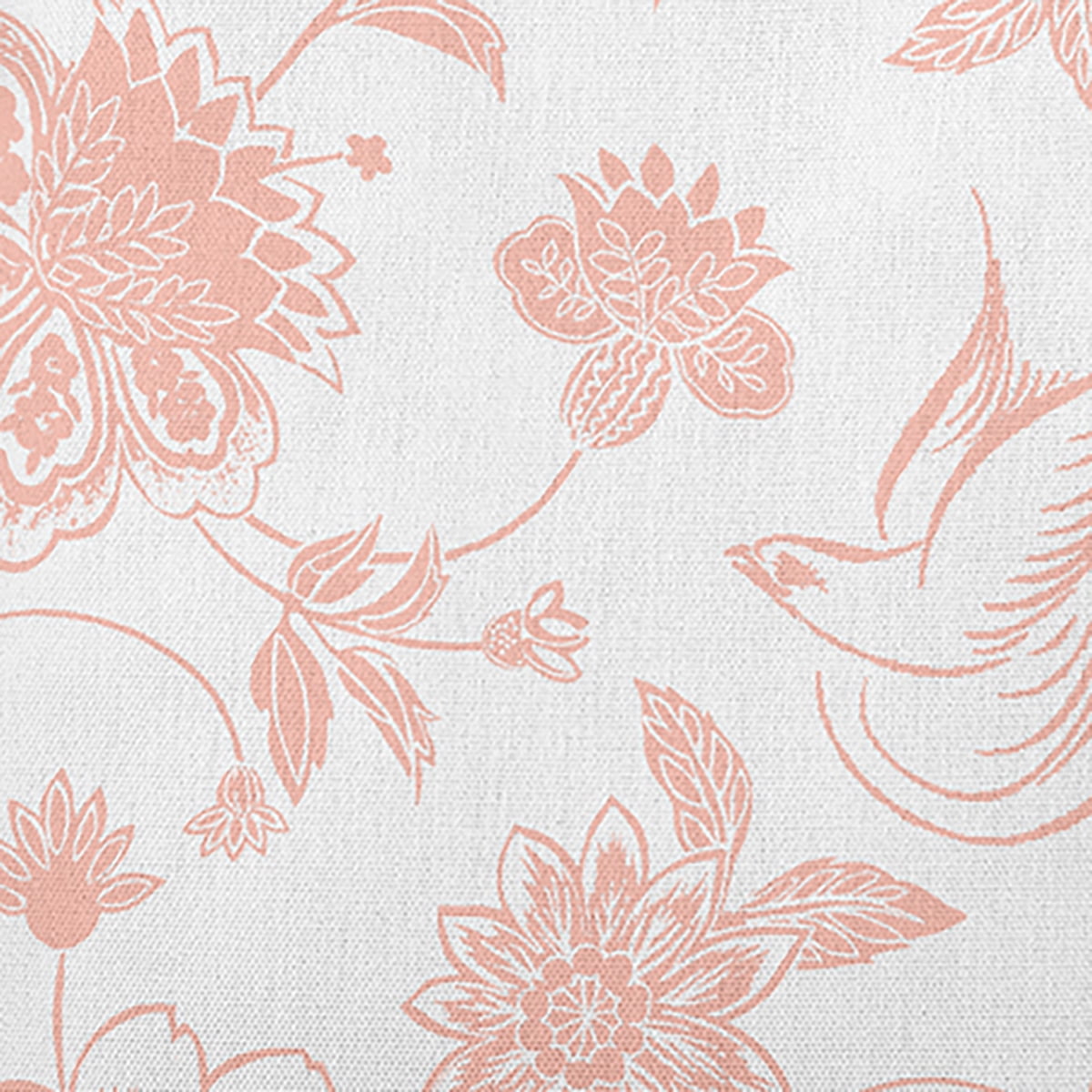 18" x 18" Simply Daisy Traditional Bird Floral Polyester Accent Pillow, Blush Qty 1