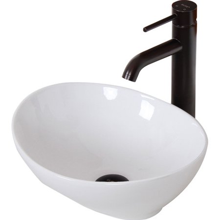 Elite Ceramic Oval Vessel Bathroom Sink Elite Ceramic Oval Vessel Bathroom Sink