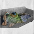 thumbnail image 6 of Peacock Soft Flannel Fleece Throw Blanket, Trees Birds and Feather Wildlife Colorful Tropical Animals Blurred Print Nature, Cozy Plush for Indoor and Outdoor Use, 60" x 80", Multicolor, by Ambesonne, 6 of 6