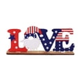 thumbnail image 3 of Nkmbld 4th of July Tabletop Ornaments Patriotic Tiered Tray Decor Farmhouse Wooden Block Signs for Tabletop Centerpieces Home Kitchen Office Desk Shelf, 3 of 8