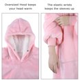 thumbnail image 3 of Flyingstar Oversized Hoodie Blanket,Cozy Reversible Oversized Sweatshirt for Adults Women Men And Teens Boy Girl,Pink, 3 of 6