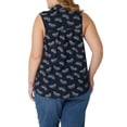 thumbnail image 2 of Lee Women's Plus Size Ruffle Collar Top, 2 of 5