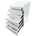 thumbnail image 4 of Dental Mobile Cart Stainless Steel Medical Carts Clinic Storage Cabinet with 5 Drawers, 4 of 24