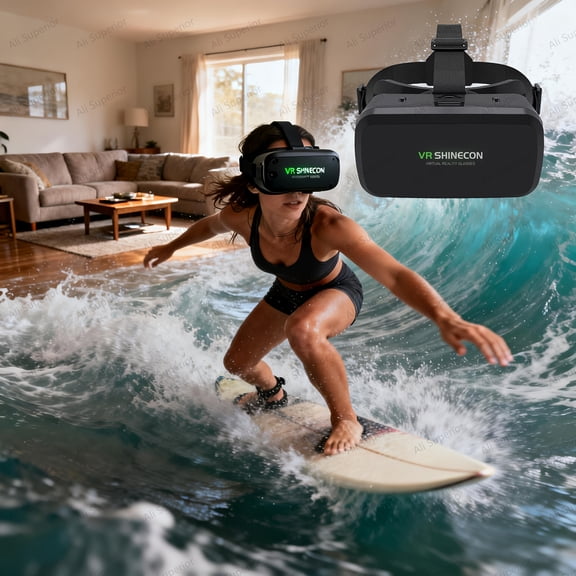 2K 165Hz VR Headset, 110° Wide Angle, Phone Compatible, IMAX Giant Screen Immersive Cinema Gaming with Controller Kit