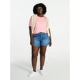 thumbnail image 2 of Terra & Sky Women's Plus Size Crewneck Tee with Short Sleeves, Sizes 0X-5X, 2 of 5