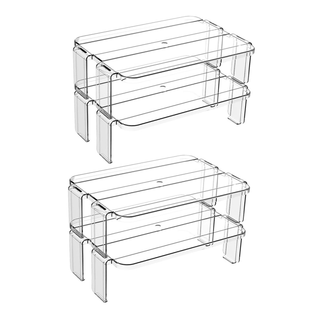 Masteelf 2 Pcs Stand Refrigerator Shelf Simple and Orderly Storage Rack 28X24X16CM