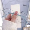 thumbnail image 1 of Adecuado para cara pequeña, montura de gafas para miopía multilateral, montura pequeña femenina, adecuada para múltiples escenarios, montura de gafas antiradiación de rayos azules, 1 of 4