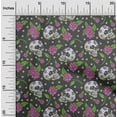 thumbnail image 2 of oneOone Viscose Chiffon Gray Fabric Skull Sewing Fabric By The Yard Printed Diy Clothing Sewing Supplies 42 Inch Wide-aB, 2 of 5