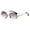 Gradient Gray, variant on Sunglasses for Women, Oversized Rimless Diamond Cutting Oval Sun Glasses UV400 - Gradient Gray, 45x60mm