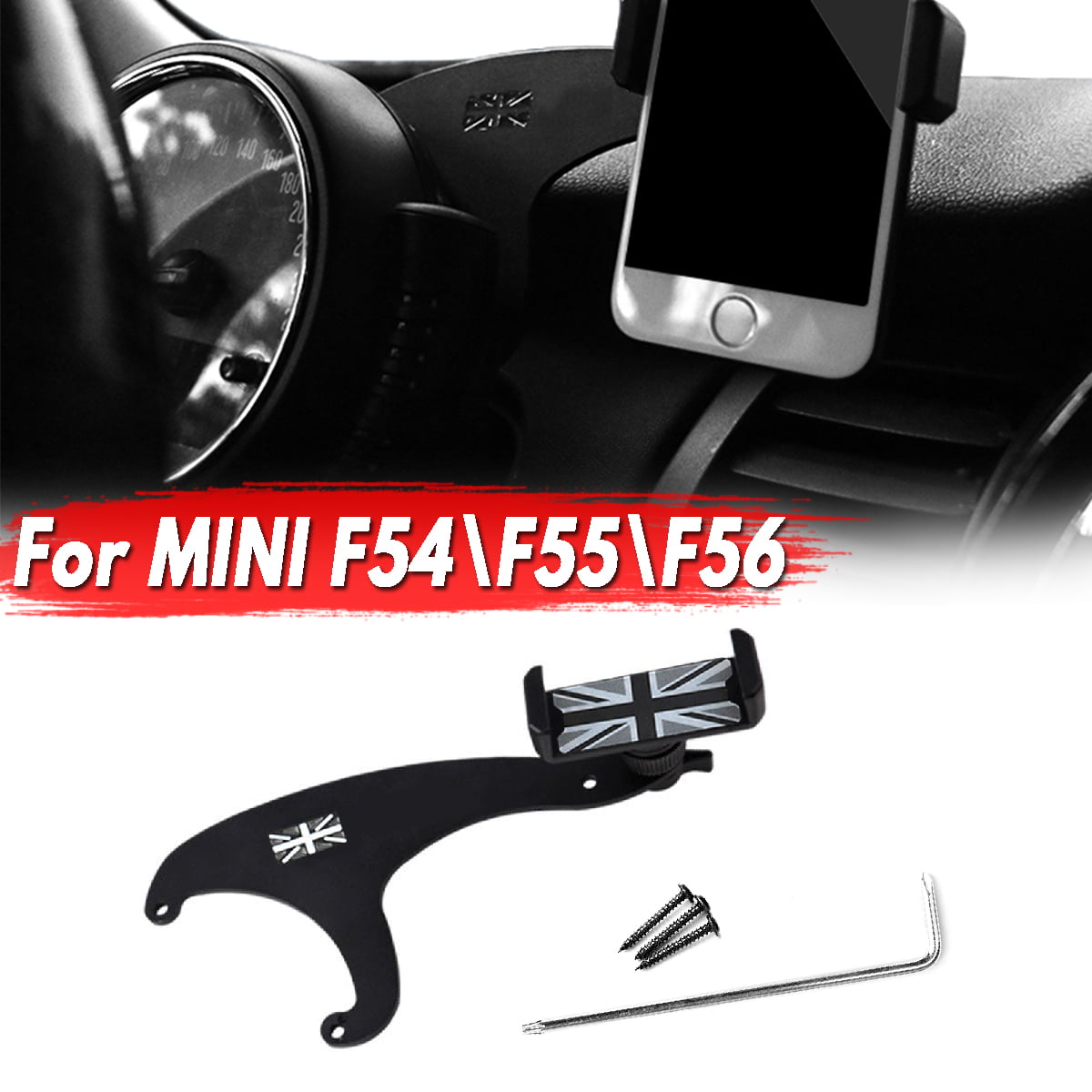 Car Mobile Phone Mount Cradle Holder Stand For Mini Cooper Clubman R55 R56 R57