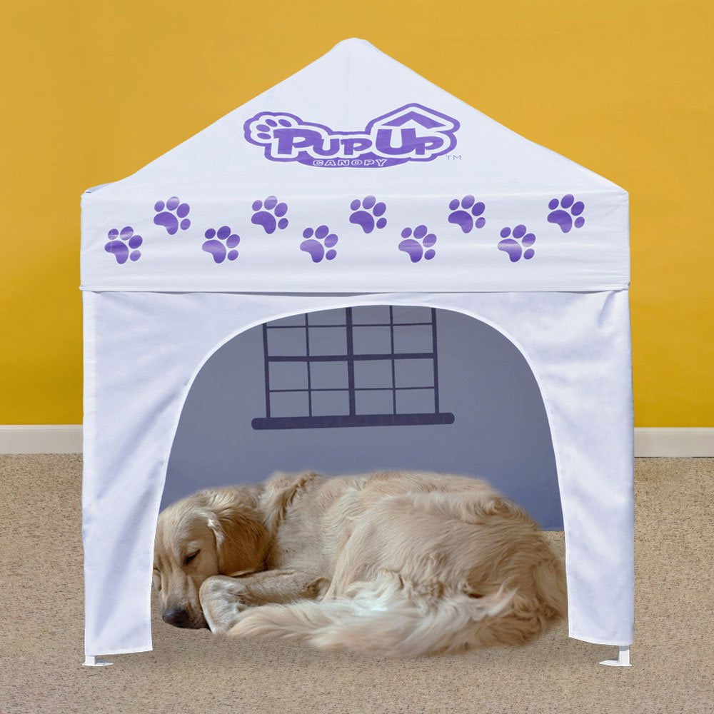 Caravan Canopy PupUp Portable Dog House, Purple, Large, 42"L x 42"W x 51"H
