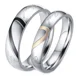 thumbnail image 1 of Anillos De Pareja Real Love Acero Inoxidable Y Titanio, 1 of 1