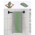 thumbnail image 6 of Green Grey Towel Set of 3, Soft Microfiber Bath Towels, Hand Towel, Washcloths, Modern Minimalist Solid Vertical Stripes Quick-Dry Absorbent Towels for Bathroom Kitchen Hotel Beach Gym Spa, 6 of 7