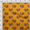 thumbnail image 2 of oneOone Silk Tabby Fabric Fish Block Print Sewing Fabric BTY 42 Inch Wide, 2 of 4